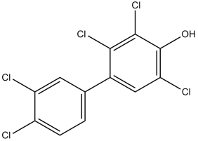 Structure of an hydroxy-PCB- 4-OH-PCB107