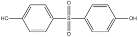 Structure of bisphenol S (BPS)