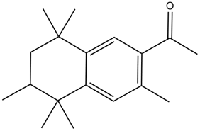 Chemical structure of AHTN