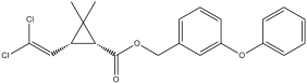 Structure of permethrin